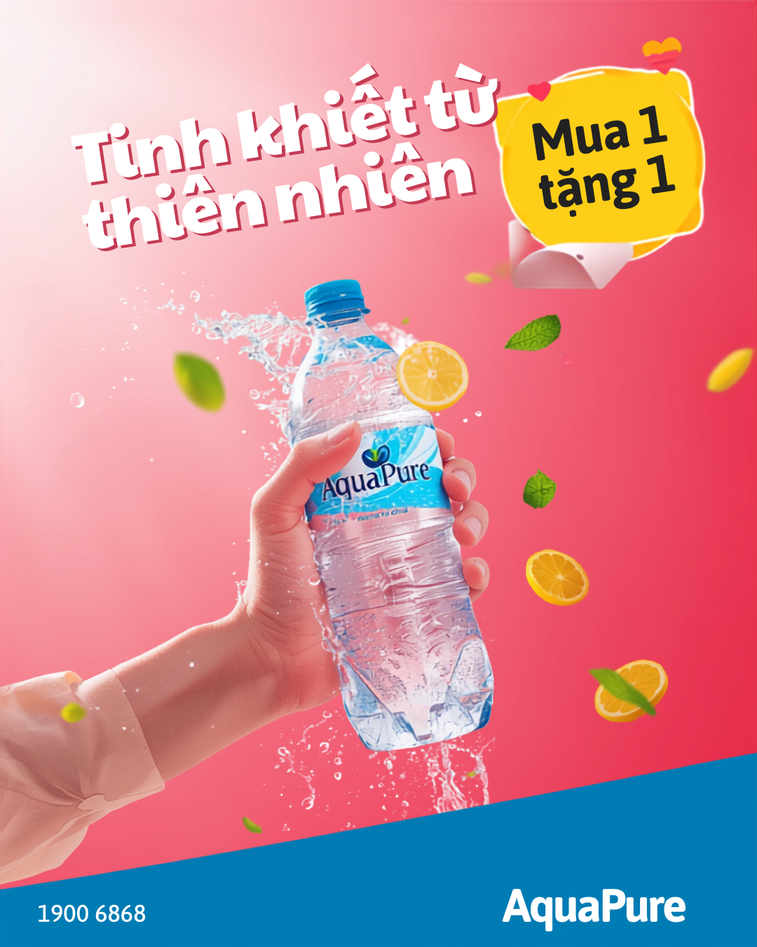 Ảnh ví dụ minh hoạ phong cách poster nước uống, bản tông hồng